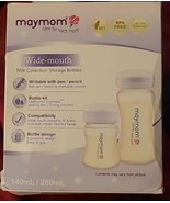 Maynon Wide-Mouth Milk Collection Storage Bottles 6 Pack 140mL - $180.37 MXN