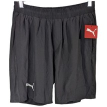 Puma Mens Woven Running Shorts Size L Large with Drawstring Pockets 8.5&quot; - £22.89 GBP
