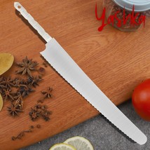 Chef Knife Blank Blade Serrated Blade Stainless Slicing Knife Making Hom... - £27.85 GBP