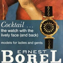 1970 Ernest Borel Cocktail Watch print ad and Longines Wristwatch print ad - £10.95 GBP