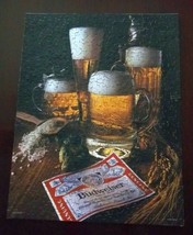 Budweiser 500 Pc Springbok Puzzle Steins Pilsner Glass Label Ahhh! 1982 - $16.82