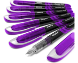 Zebra Fuente - Disposable Fountain Pen - Purple Ink - Pack of 6 - £12.81 GBP