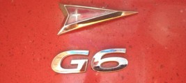 05-10 Pontiac G6 —Rear Trunk Letter Nameplate Emblem badge Logo used oem - £10.58 GBP