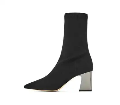 Aneikeh  Ankle  Sock Boots  Stretch Women Autumn  Booties Pointed Toe Women Pump - £79.89 GBP