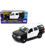 2008 Chevrolet Tahoe Unmarked Police Car Black and White 1/24 Diecast Mo... - £34.24 GBP