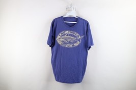 Vintage 90s Mens Large Faded Spell Out Englewood Beach Shark Tooth T-Shi... - $29.65