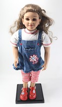 Vintage 2007 MY TWINN 23&quot; Poseable Doll Brown Hair Brown Eyes w/ Clothes - £43.69 GBP