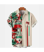 VW Bus Typ2 T2 Bulli Surf Peace Hawaiian shirt for men - $29.00