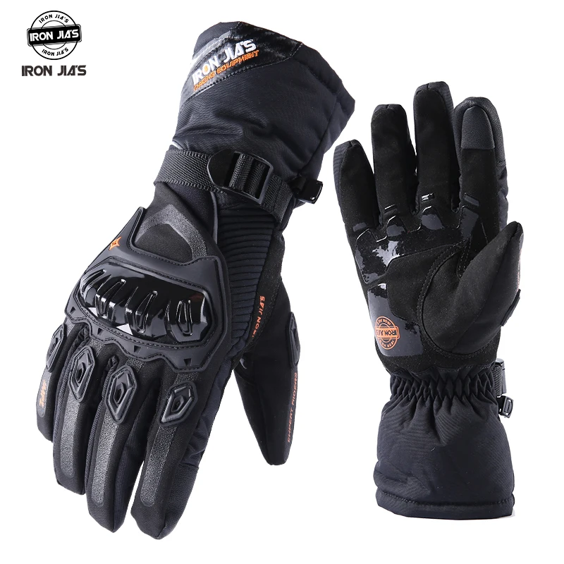 IRON JIA&#39;S Warm Motorcycle Gloves Touch Screen Protective Winter Motorbike - £27.98 GBP+