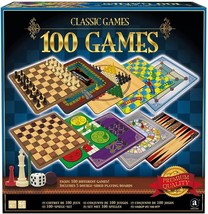 Classic Games Enjoy 100 Different Games Includes 5 Double Sided Playing Boards F - £27.13 GBP