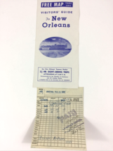 1951 Louisiana New Orleans Hotel LaSalle Travel Brochure and Hotel Room Receipt - £11.64 GBP