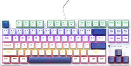 Machenike K500B-B87 75% TKL Mechanical Wired Gaming Keyboard, 87 Keys Co... - $29.99