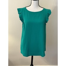 Monteau Green Shirt Cute Sleeves size M - $18.80