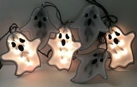 Halloween GHOST GLITTER Glow Reflector 7 1/2&#39; Light String NEW - Blinkin... - £11.91 GBP