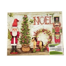LANG Boxed Christmas Cards Holiday Nutcrackers Noel 18 Cards Envs - £18.77 GBP