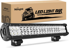 Nilight - 60005C-A 20Inch 126W Spot Flood Combo Led Light Bar off Road Lights Bo - £36.42 GBP