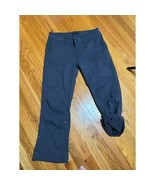 PrAna gray hiking outdoor pants size 10 convertible hem zipper pocket Ex... - $17.13