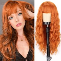 Multi-color high temperature silk long curly hair wig full headgear - £111.08 GBP