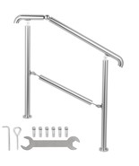 VEVOR Stainless Steel Transitional Handrail fit for Level Surface and 2 ... - €122,50 EUR