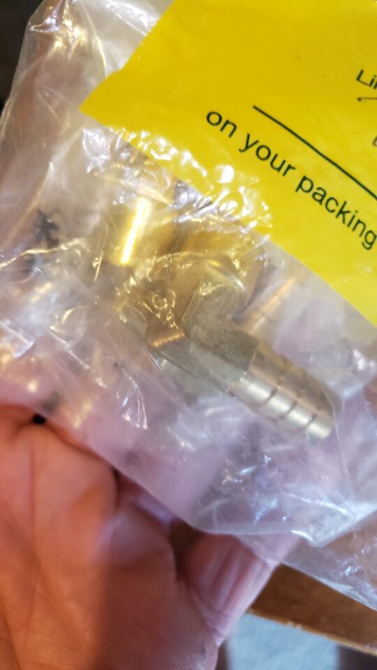 NEW LOT of 3 Dixon Brass Elbow Valve Barbed 90 deg 1/2&quot; Hose 1/4&quot; #  134... - $15.19