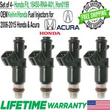 OEM x4 Honda Fuel Injectors for 2006-15 Honda &amp; Acura 1.5L/1.8L I4 3.0L/3.5L V6 - £52.62 GBP