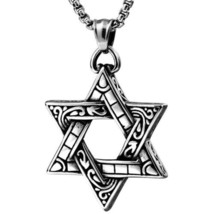 Sterling Silver Hebrew Jewish Israel Star of David Necklace Bar Mitzvah Gift - $19.79