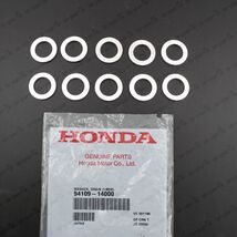 GENUINE HONDA ACURA OIL DRAIN PLUG CRUSH WASHERS 14MM  94109-14000 10 PCS - $25.07