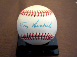 Tommy Henrich 5 X Wsc New York Yankees Signed Auto Vintage Oal Game Baseball Jsa - £95.41 GBP
