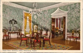 Supper Room Governor&#39;s Palace Williamsburg VA Postcard PC229 - $4.99