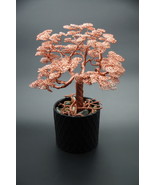Handcrafted Copper Plated Aluminum Metal Wire Tree Sculpture 11.8&quot; in he... - $6,057.98 MXN