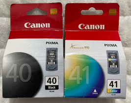 Canon 40 Black 41 Color Ink Cartridge Set 0615B043 0615B005 0617B002 Retail Box - £39.09 GBP