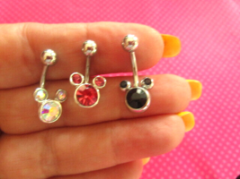 Mickey Mouse belly ring set - £9.48 GBP