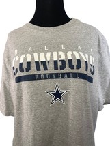 Dallas Cowboys Authentic Size Large Tshirt Gray - $13.85