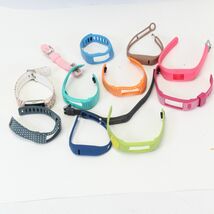 Fitbit 2  and Lot of 10 Silicone Straps - $6.85