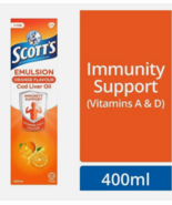 4 X 400ml Scott&#39;s Emulsion Cod Liver Oil Orange Flavour Vitamin A &amp; D - €102,26 EUR