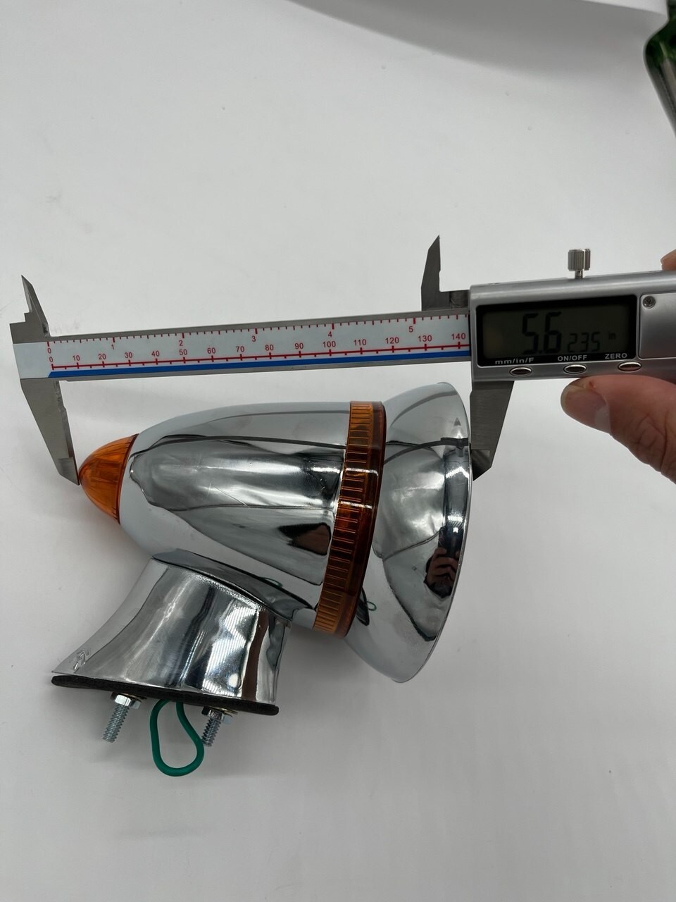 GT Style Race Bullet Outside Sports Mirrors Hot Rat Street Rod Plastic LED Item image 8