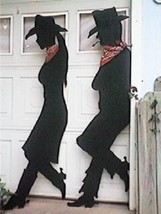 Pattern - Leaning Cowgirl Only --  With Heart Spurs Shadow Yard Art Woodworking - $10.49