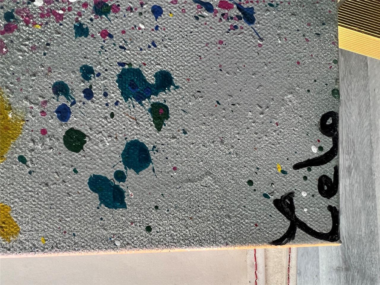 Celo Graffiti Young love Original Hand Signed Acrylic on Canvas Item image 2