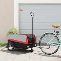  Bike Trailer Black and Red 99.2 lb Iron - €131,12 EUR