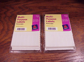 Lot of 2 New Packs of Avery Multi-Purpose Labels, removable, no. 05422, ... - £5.46 GBP