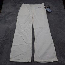 Dickies Pants Womens LG White Easy Care Medical Uniform Wide Leg Bottoms - $22.75
