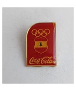 Vintage Coca-Cola Lebanon Red Olympic Lapel Hat Pin - $14.36