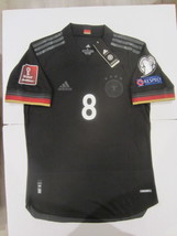 Toni Kroos Germany World Cup Qualifies Match Black Away Soccer Jersey 2021-2022 - £87.92 GBP