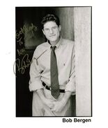 Movie voice-meister BOB BERGEN autographed b/w 8x10 portrait - $366.69 MXN