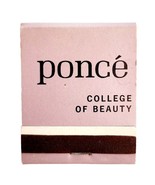 Ponce College Of Beauty Vintage Matchbook Cali Nevada Matches Unstruck E19C - €17,20 EUR
