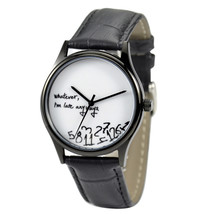 Whatever I&#39;m late Watch White Face Men Watch Women Watch Free shipping w... - £33.11 GBP