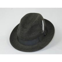 Men BENTLY HEADWEAR Hat Australian Wool Fedora Theo Collection TH704 Gray image 3