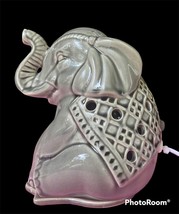 Ceramic Gray Elephant Wax Warmer Decor Scented Wax - £19.66 GBP