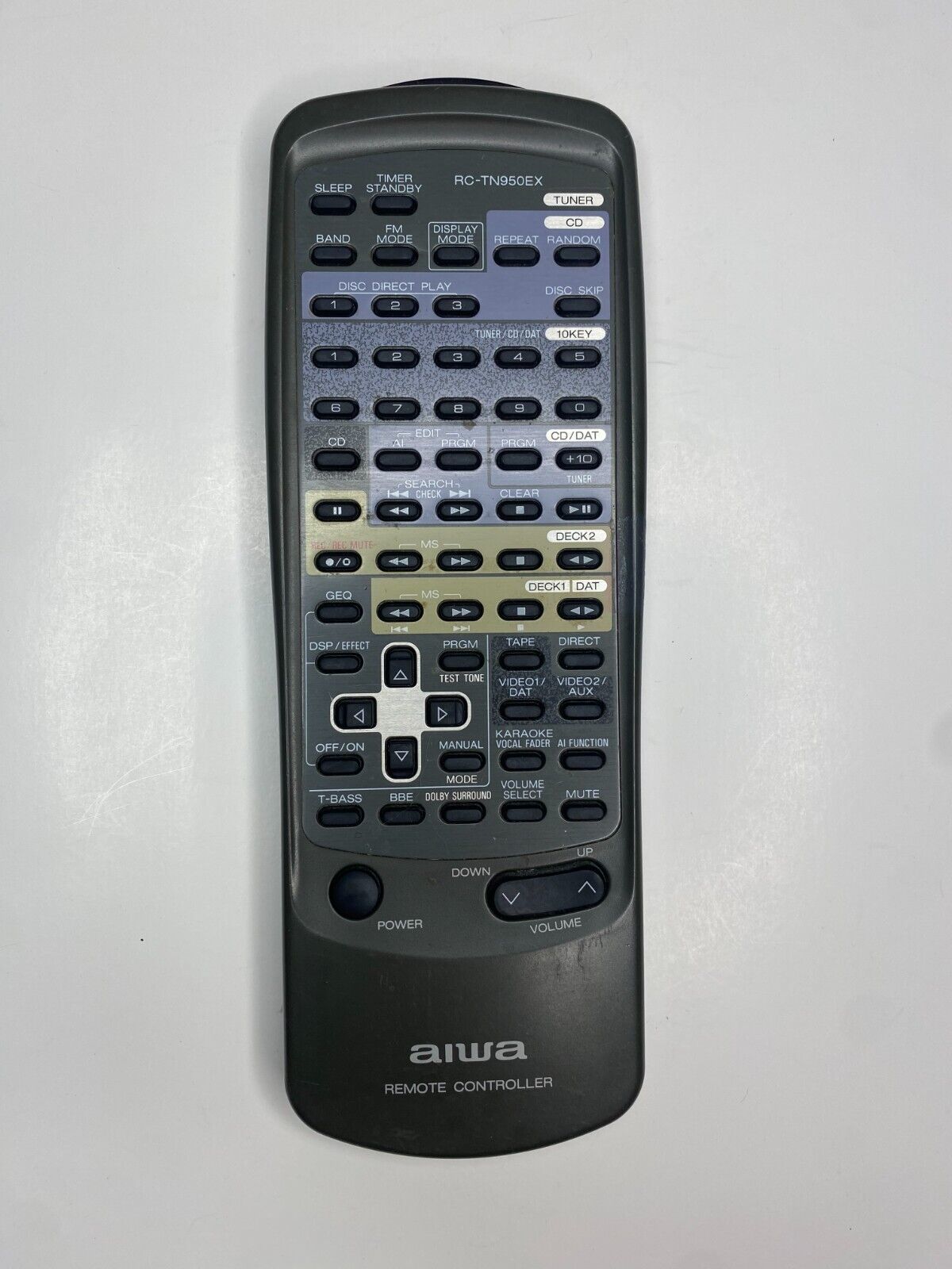 Aiwa RC-TN950EX Remote Control - OEM for FDN939, NSX5200, NSXD939, NSXS737  			