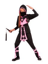 Rubies Childs Pink Crystal Ninja Costume, Medium - £68.24 GBP